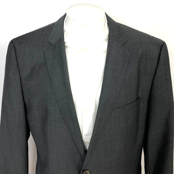 Hugo Boss 42L Paolini Movio 100% Wool Two Button Suit Sport Coat Jacket PLS READ - Picture 1 of 16